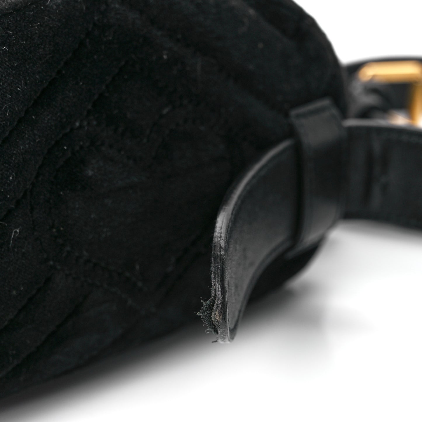 Velvet Matelasse Marquise Crystals GG Marmont Belt Bag 85 34 Black
