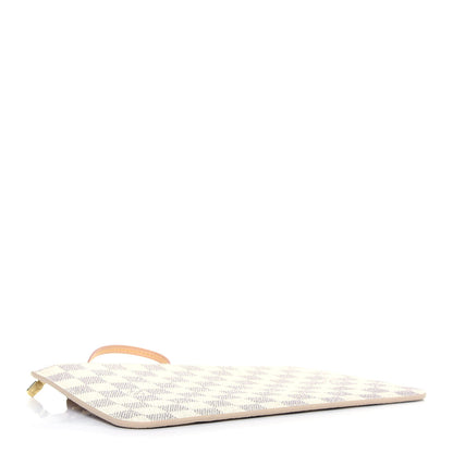 Louis Vuitton Damier Azur Neverfull MM GM Pochette Rose Ballerine 4 of 10