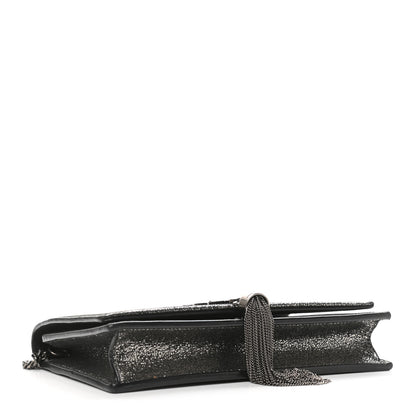 Saint Laurent Metallic Calfskin Classic Monogram Kate Tassel Chain Wallet Gun Metal 4 of 12
