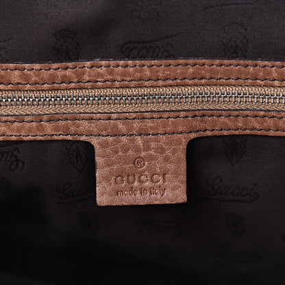 Gucci Monogram Medium Bamboo Bar Tote Brown 8 of 10