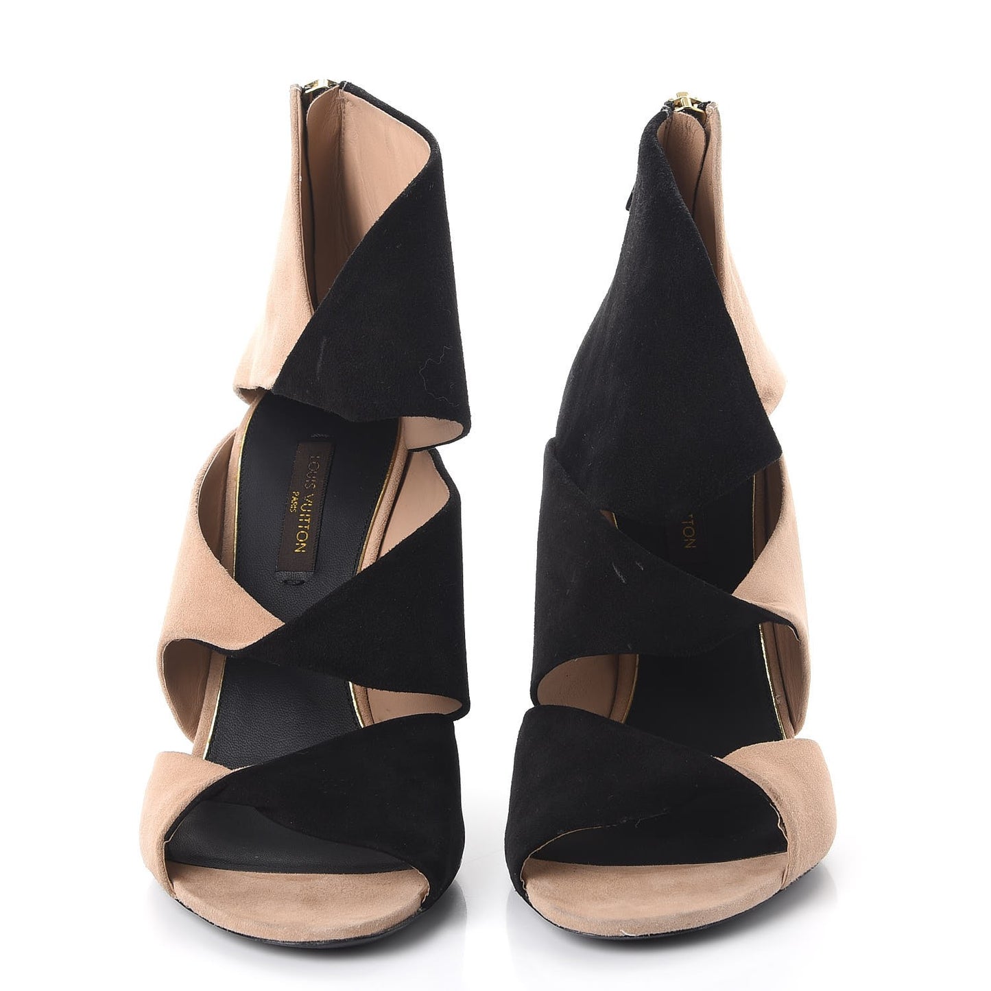 Suede Pumps 36 Black Nude