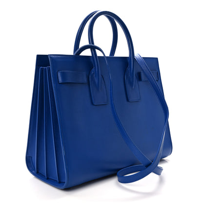 Saint Laurent Calfskin Small Sac De Jour Royal Blue 3 of 13