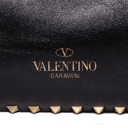 Valentino Garavani Vitello Small Rockstud Tote Black 2 of 10