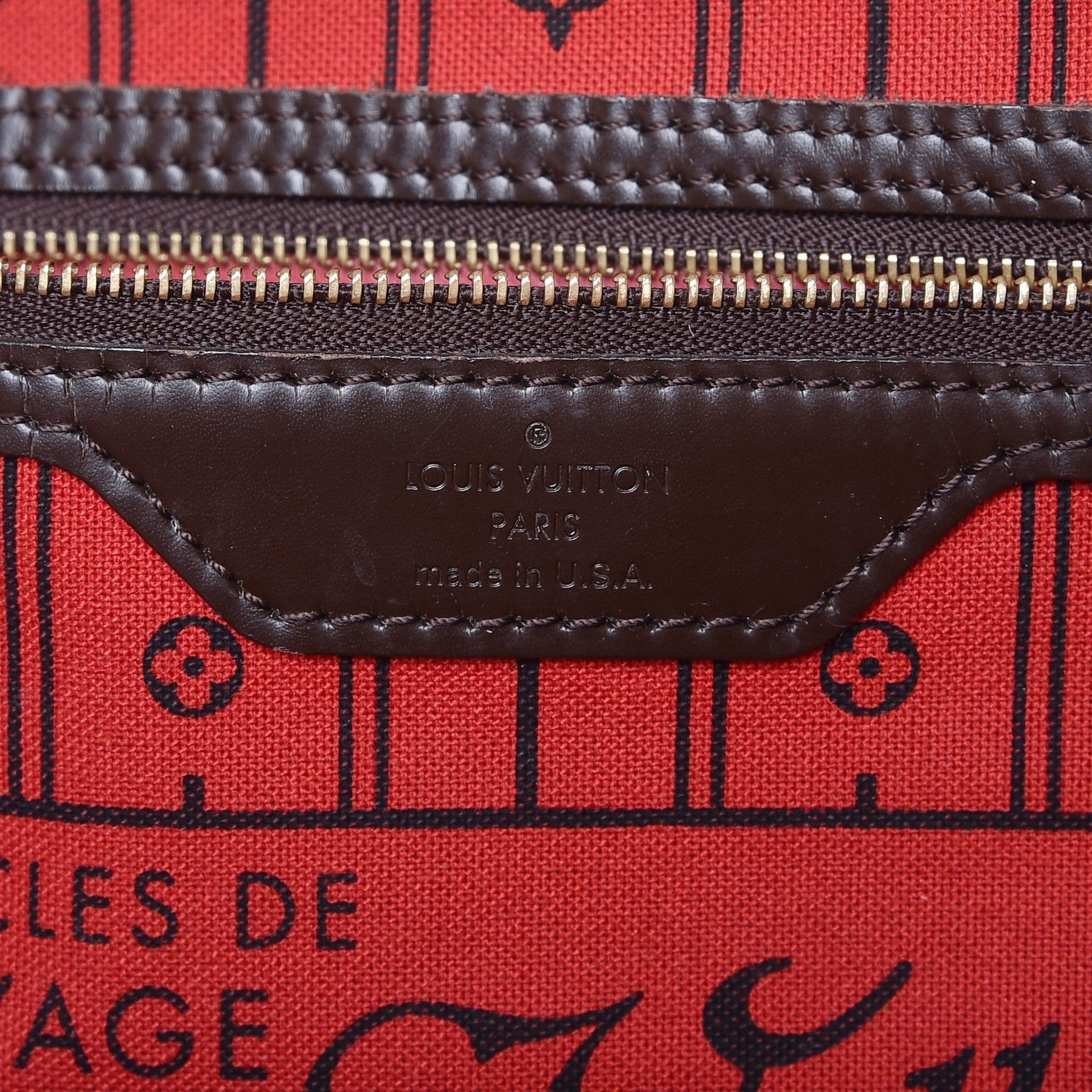 Louis Vuitton Damier Ebene Neverfull MM 6 of 9