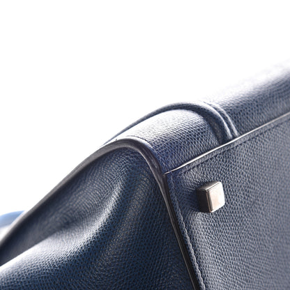 Celine Grained Calfskin Medium Phantom Luggage Indigo 11 of 21