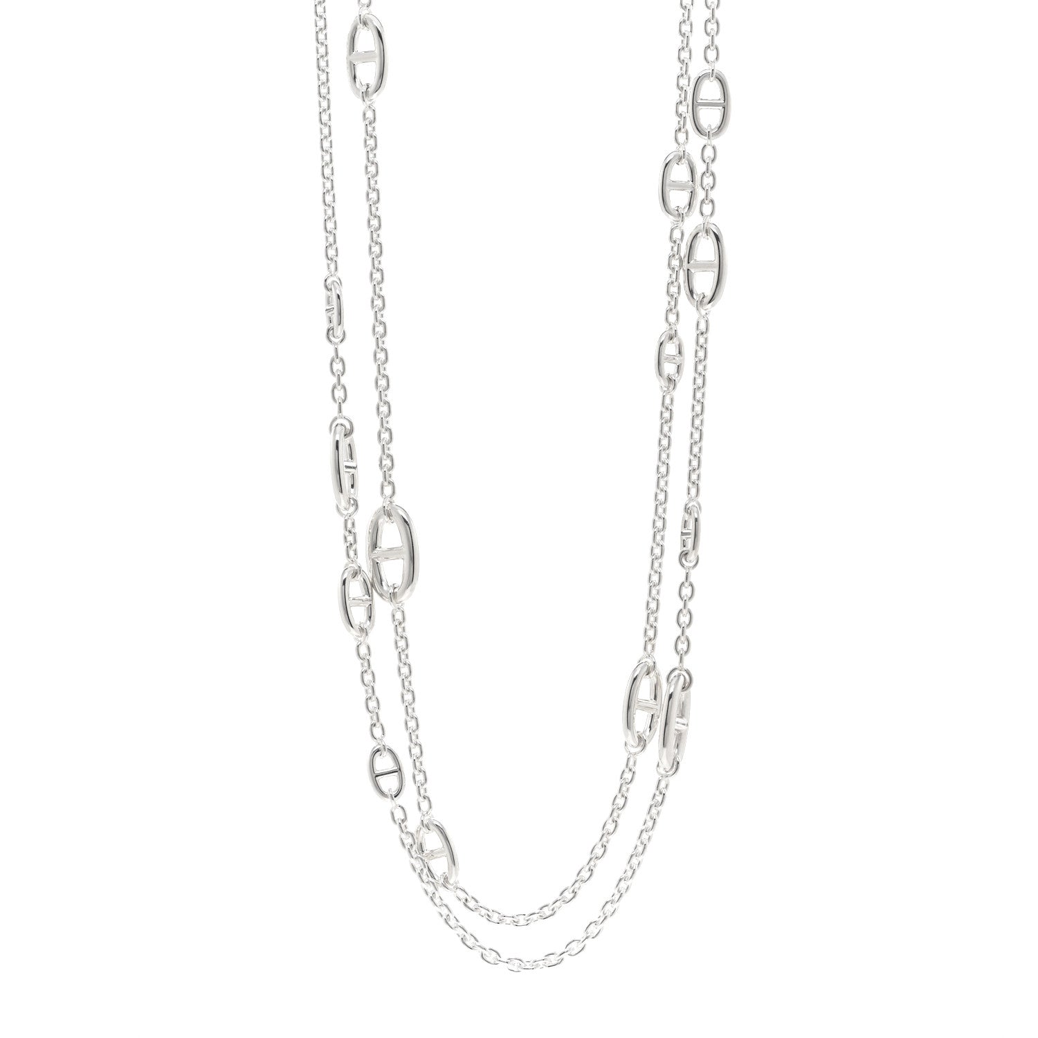 Hermes Sterling Silver Farandole Necklace 160 1 of 6