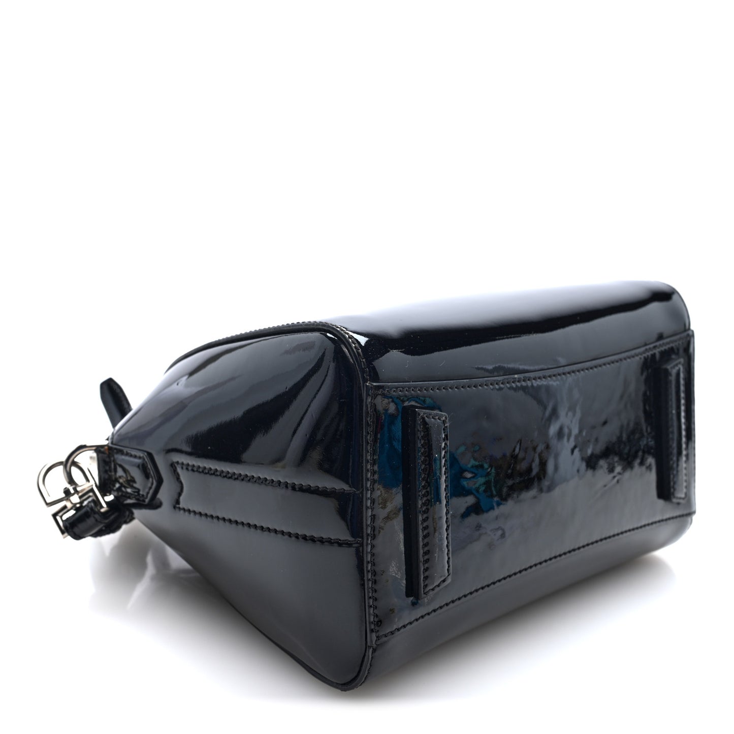 Patent Calfskin Mini Antigona Black Black