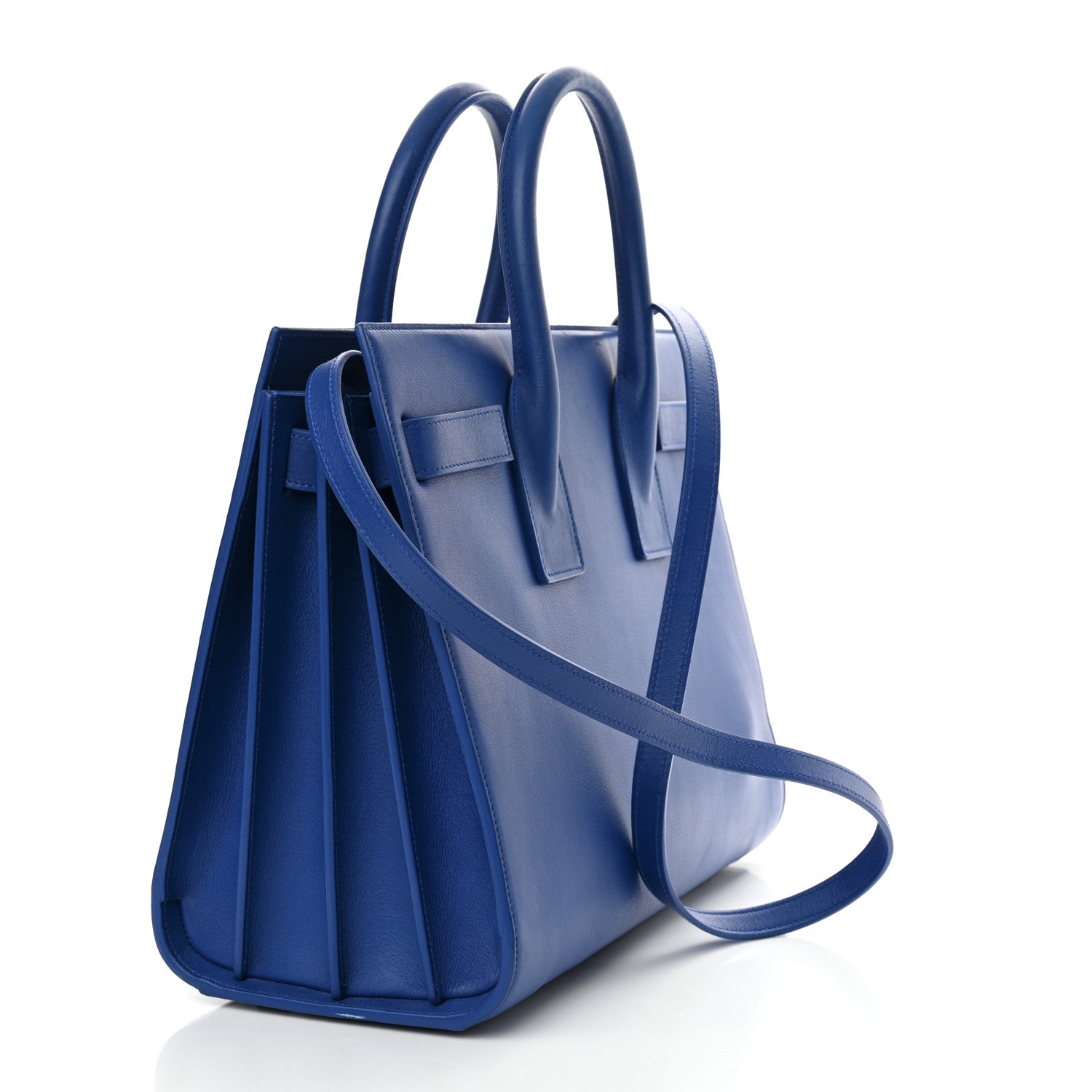Saint Laurent Calfskin Small Sac De Jour Royal Blue 3 of 12