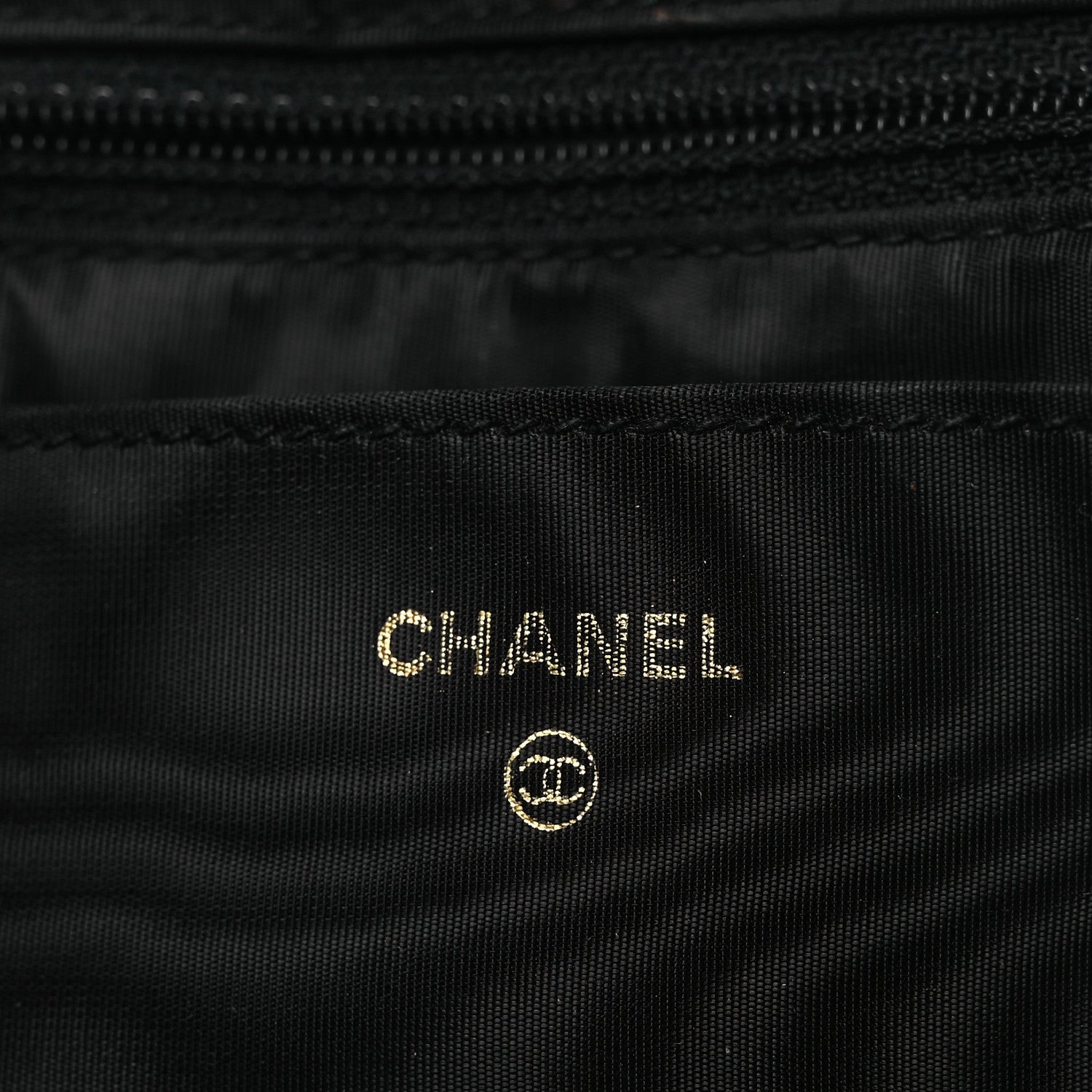 Chanel Caviar Timeless CC Cosmetic Pouch Black 6 of 11