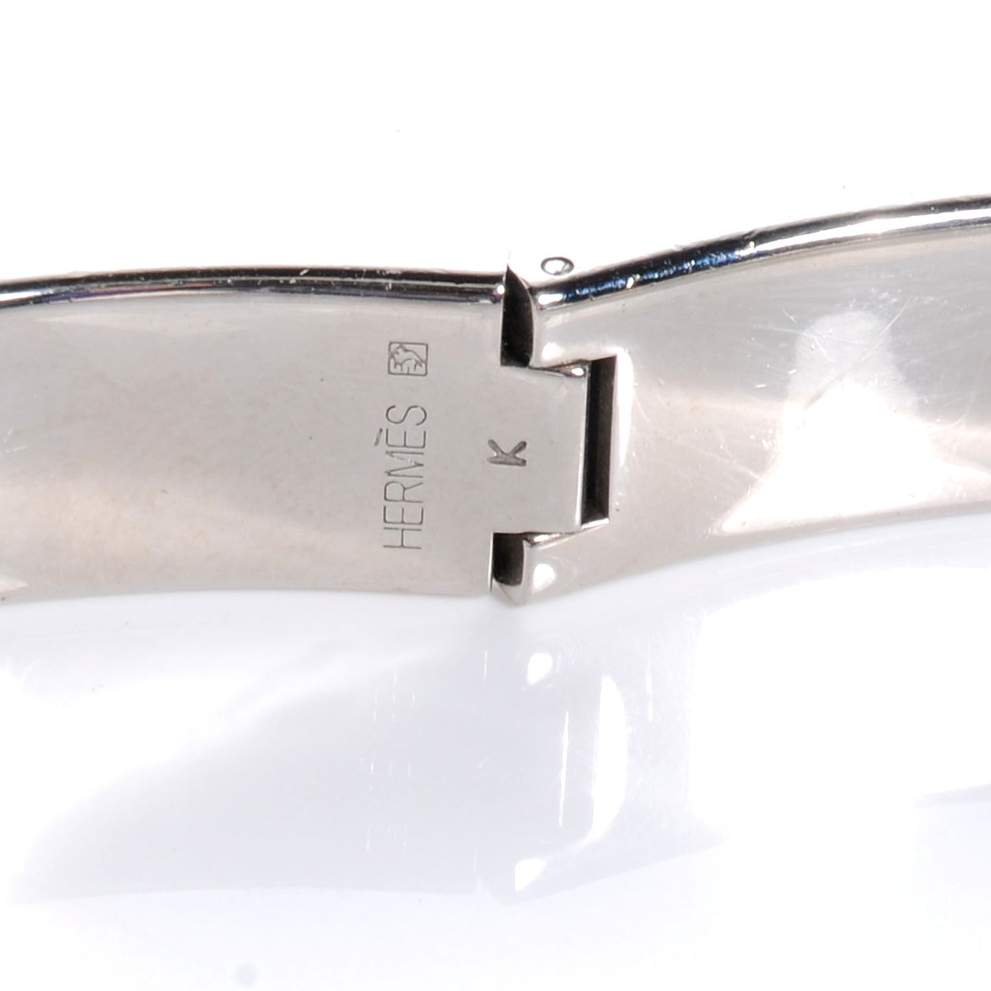 Enamel Narrow Clic Clac H Bracelet GM Black