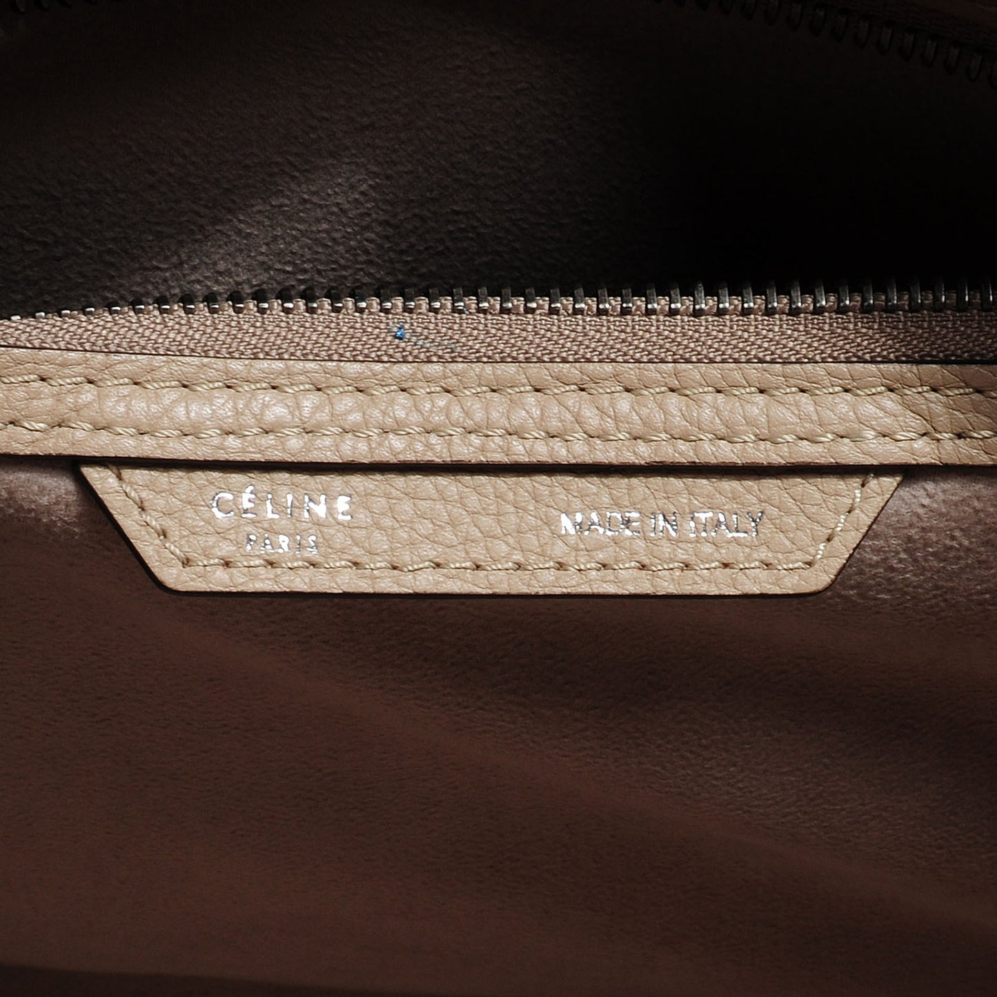 Drummed Calfskin Mini Luggage Dune