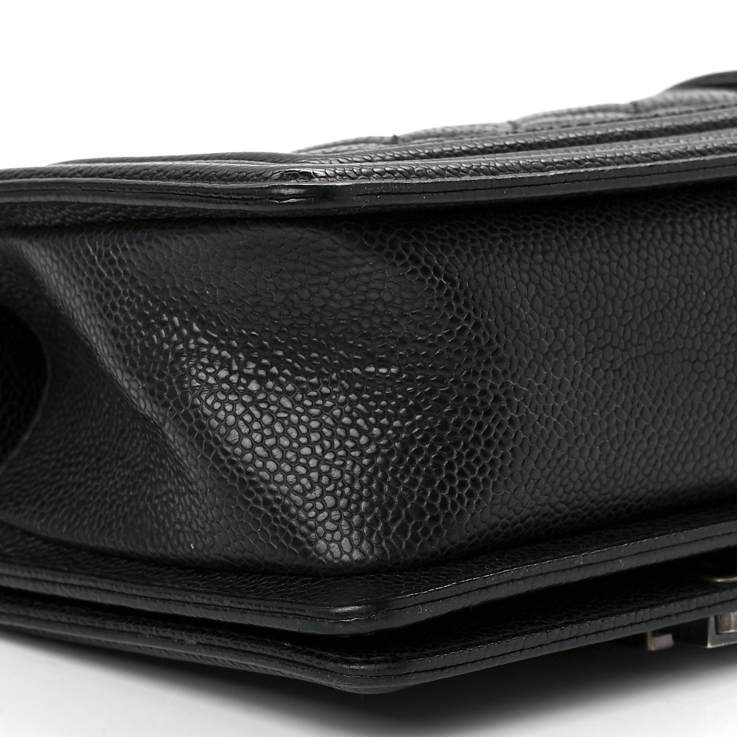 Caviar Quilted Small Boy Flap Black