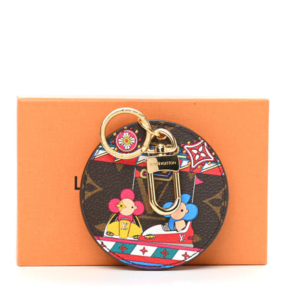 Louis Vuitton Monogram 2020 Christmas Animation Bumper Cars Bag Charm Key Ring Coquelicot 6 of 6