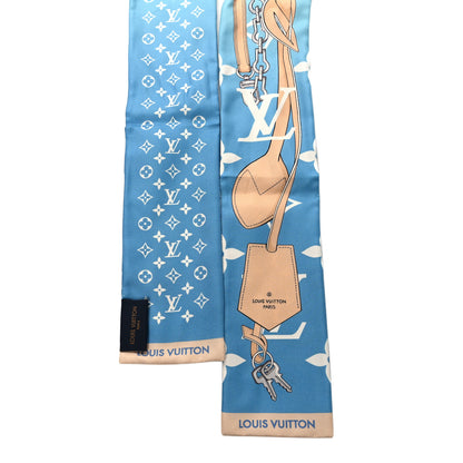 Louis Vuitton Silk Monogram Gradient By The Pool Bandeau Blue 2 of 3