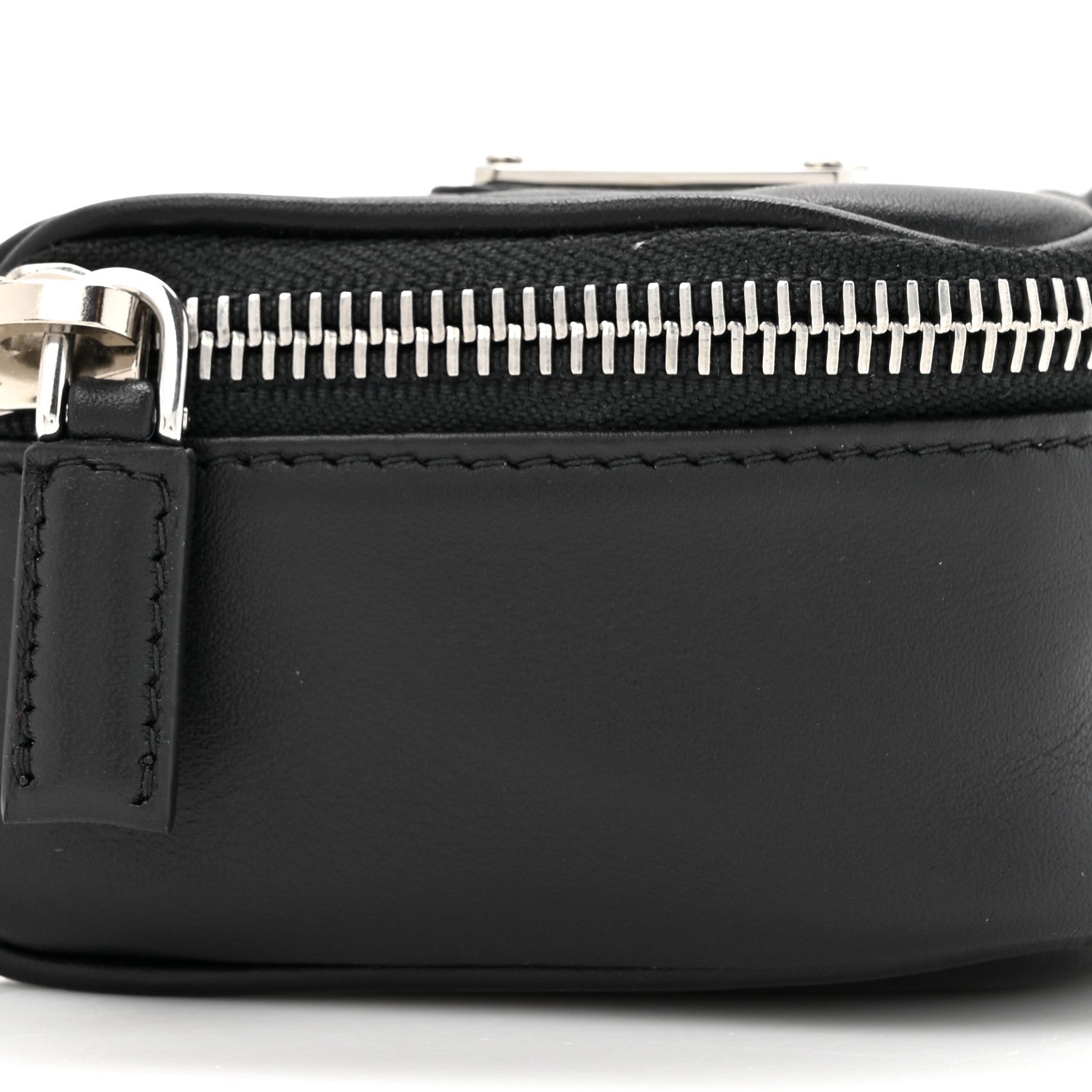 Prada Nappa Mini Triangle Pouch With Strap Black 9 of 10