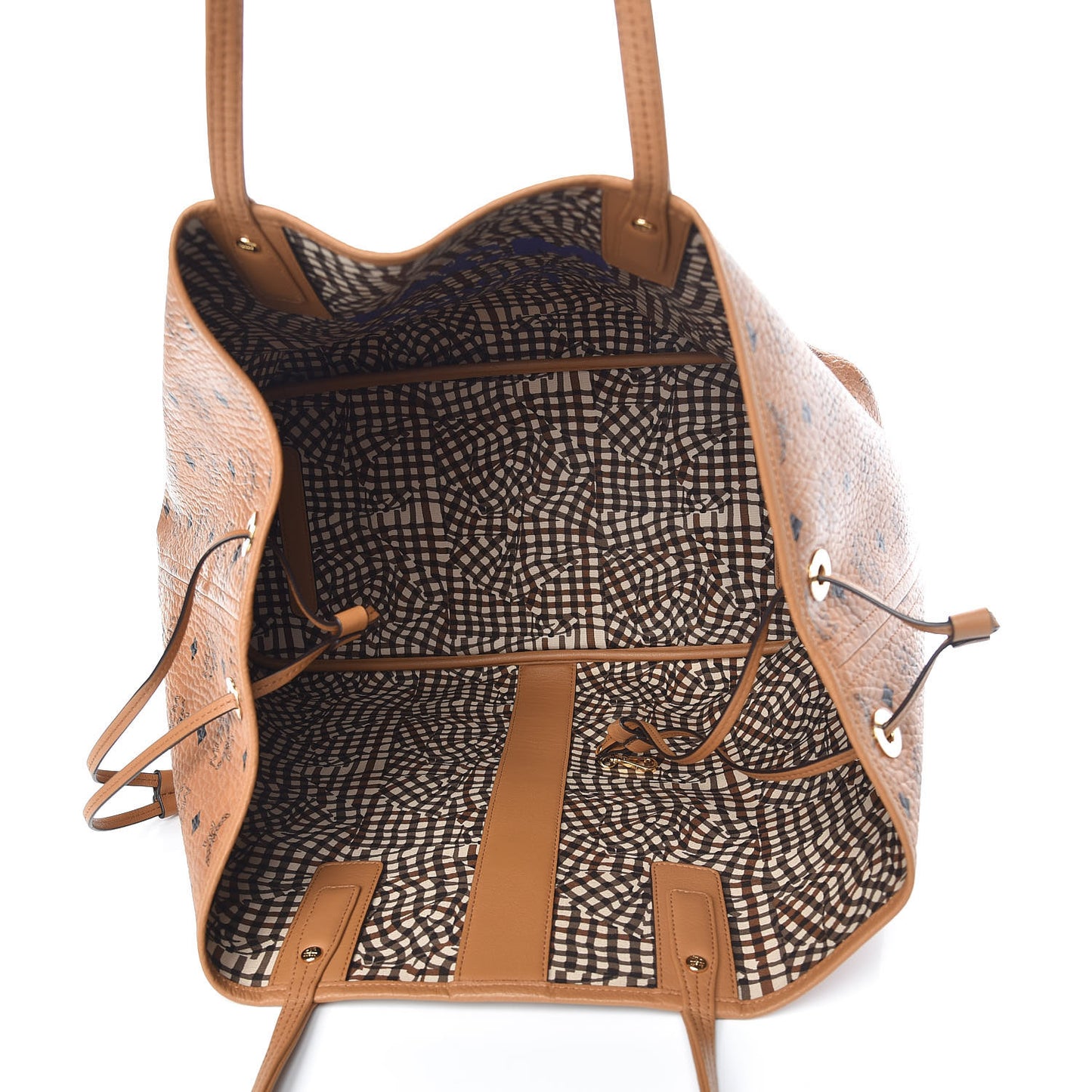 Visetos Large Liz Reversible Shopper Tote Cognac