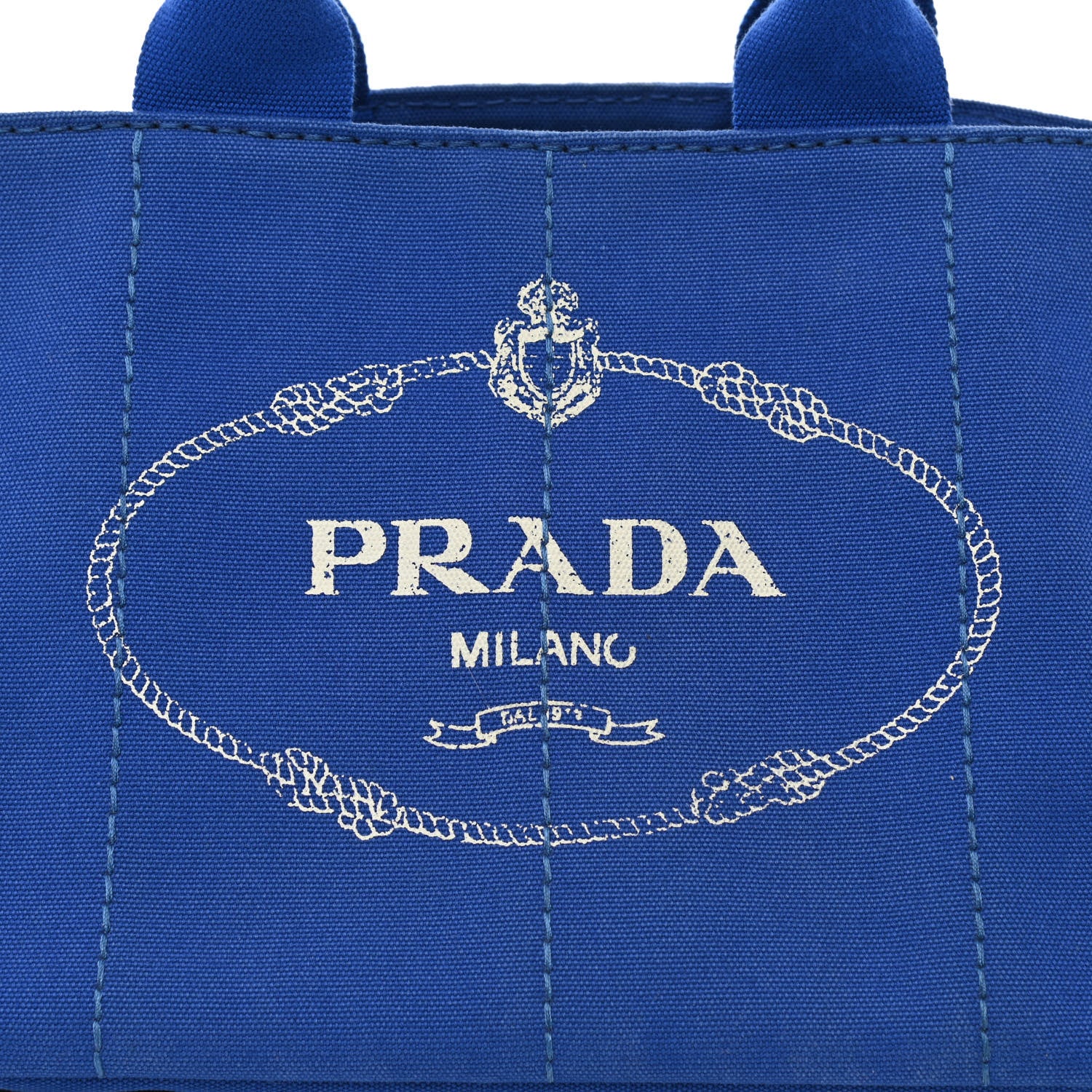 Prada Canapa Logo Tote Cobalto 8 of 10