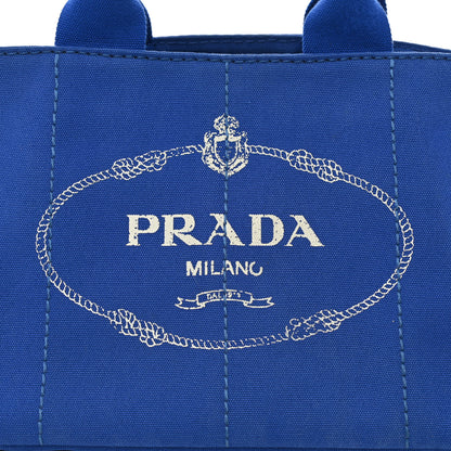 Prada Canapa Logo Tote Cobalto 8 of 10