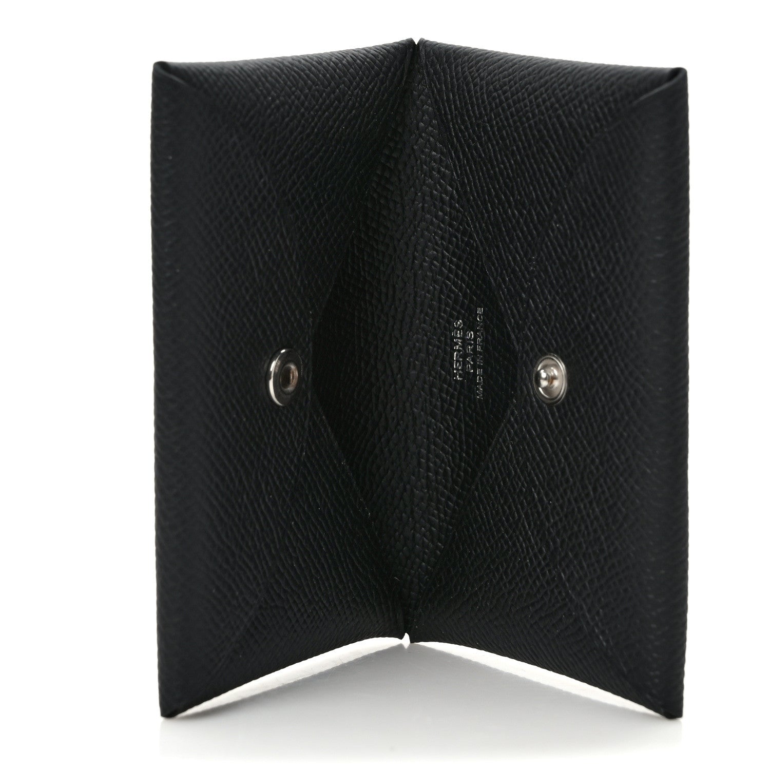 Hermes Epsom Calvi Card Case Black 5 of 7