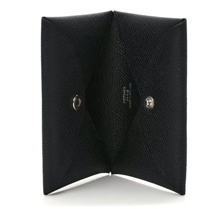 Hermes Epsom Calvi Card Case Black 5 of 7
