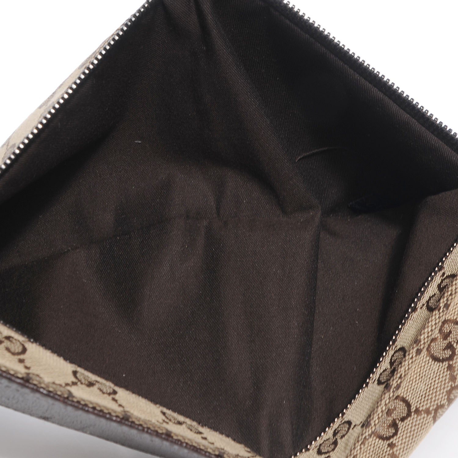 Gucci GG Monogram Web Double Pocket Belt Bag Dark Brown 7 of 7