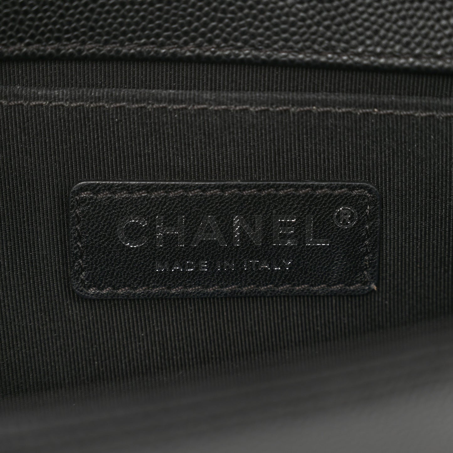Caviar Quilted Small Boy Flap Black