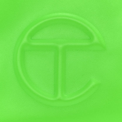 Telfar Vegan Leather Small Shopping Bag Highlighter Green 9 of 9