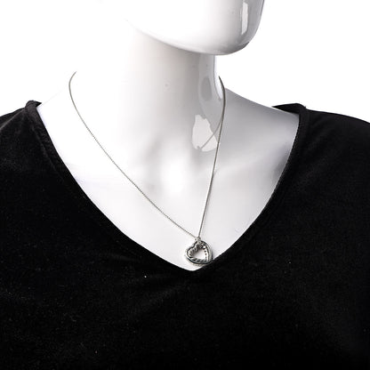 David Yurman Sterling Silver 18K Yellow Gold Open Heart Cable Necklace 2 of 4