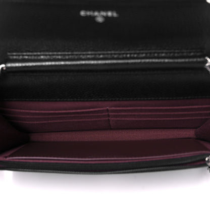 Chanel Caviar Quilted Wallet on Chain WOC Black 4 of 11
