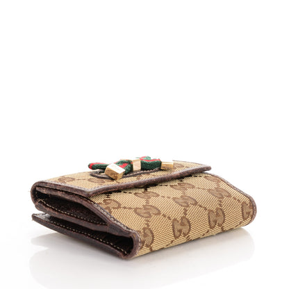 Gucci Monogram Princy Compact French Flap Wallet Brown 4 of 10