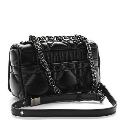 Christian Dior Calfskin Macrocannage Small Caro Bag Black 2 of 9