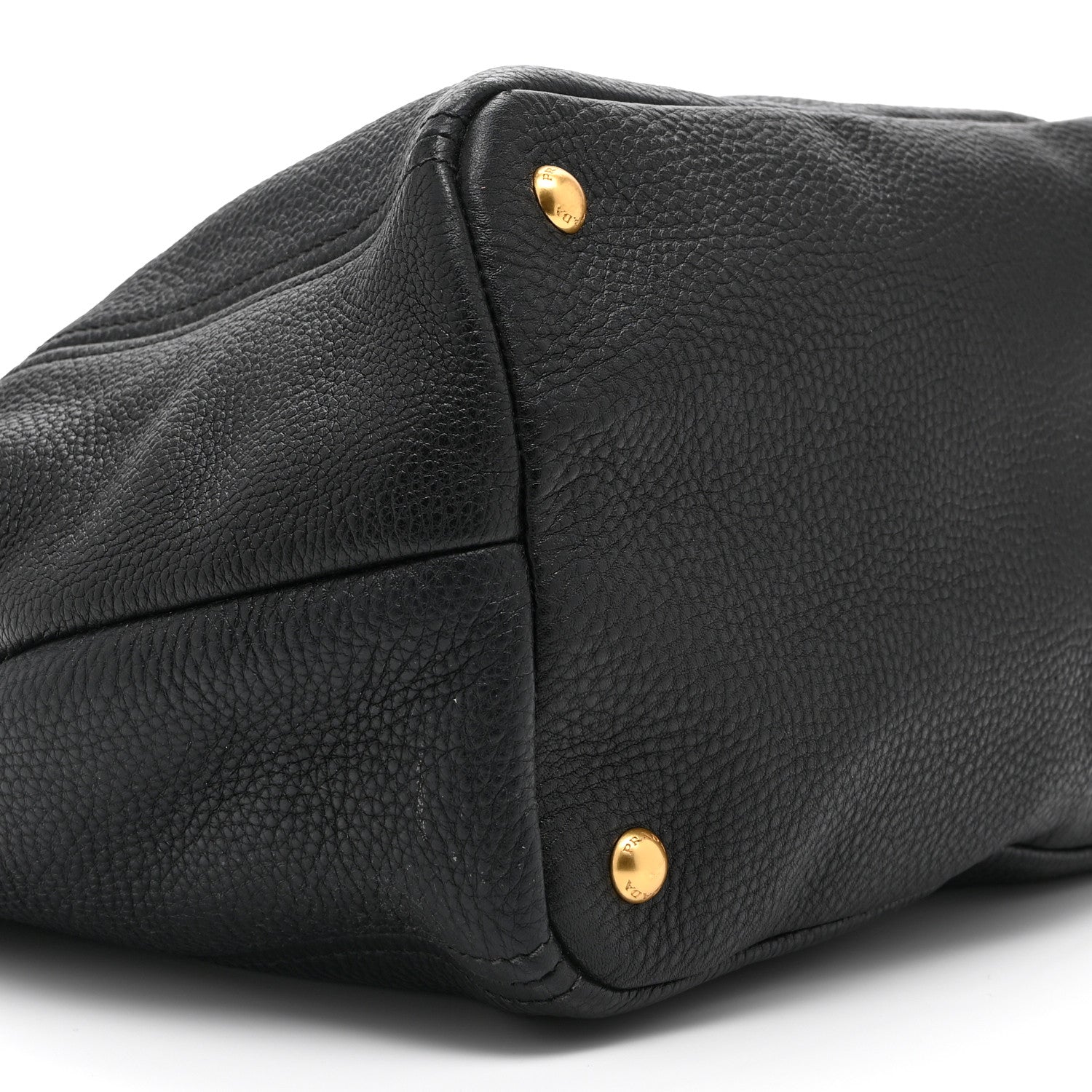 Prada Vitello Daino Tote Black 9 of 11