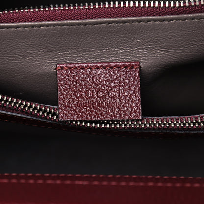 Gucci Grainy Calfskin Small Zumi Top Handle Bag Vintage Bordeaux 7 of 11