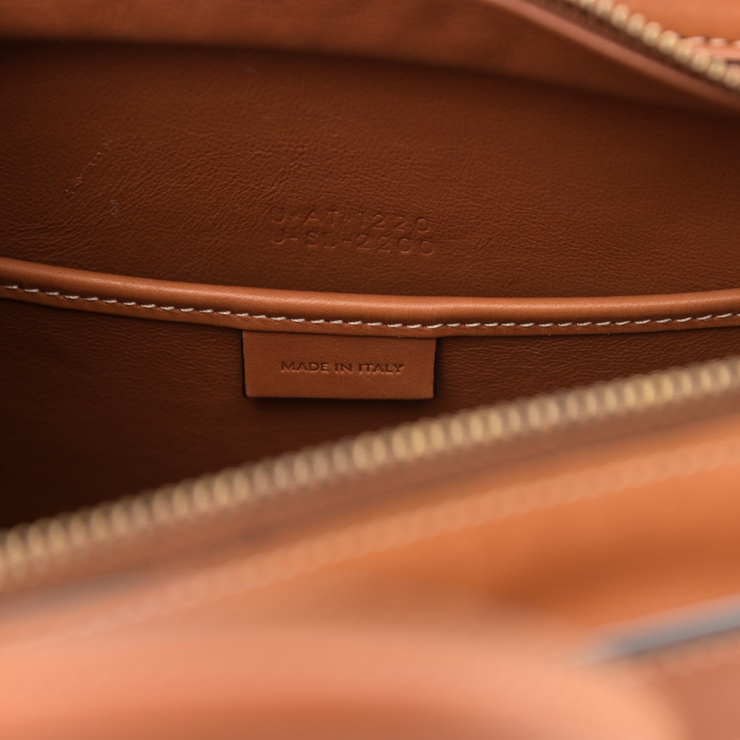 Celine Smooth Calfskin Tweed Nano Luggage Tan 7 of 15