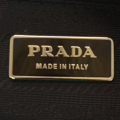 Prada Nappa Woven Fringe Tote Black 6 of 8