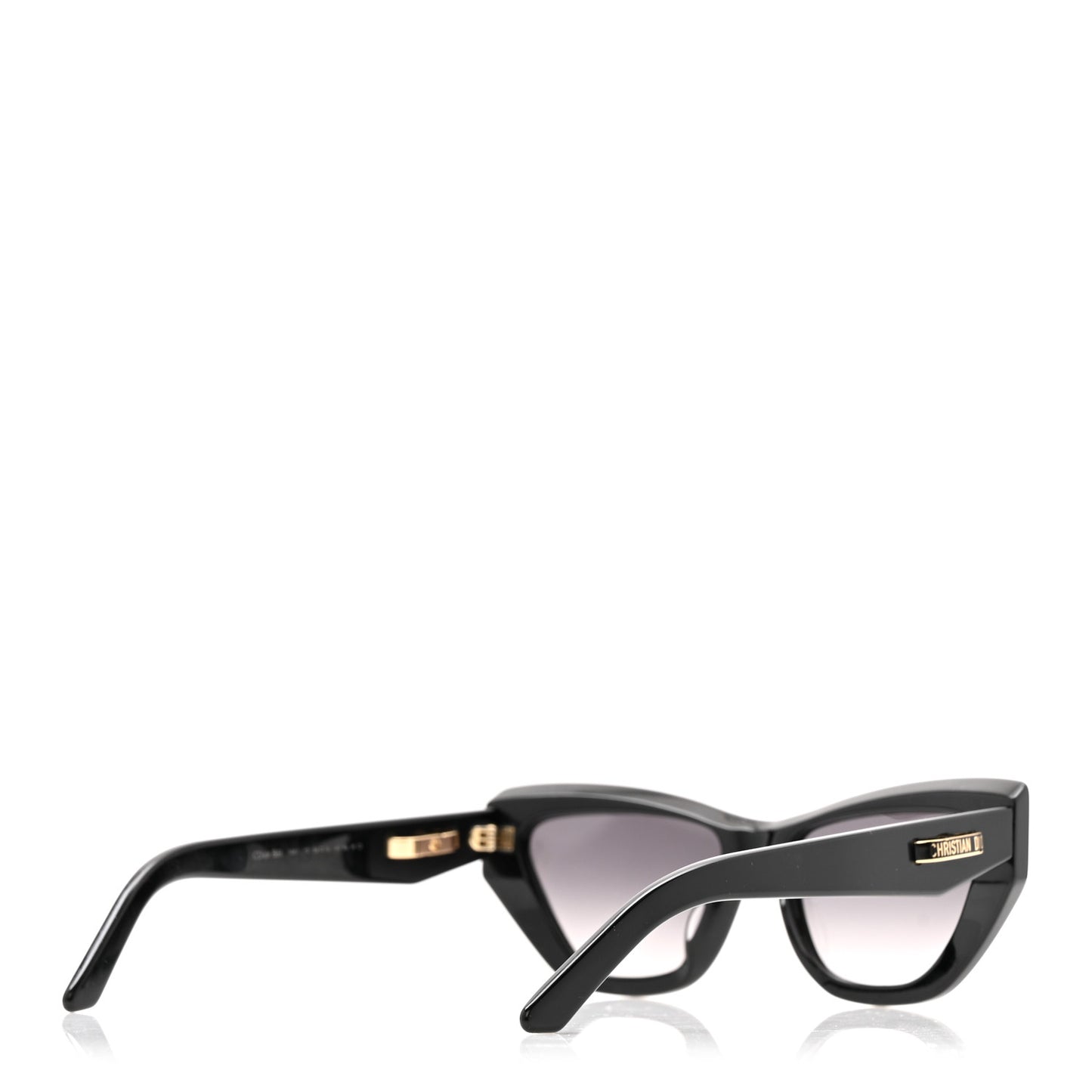 Acetate CDior B6I Cat Eye Sunglasses Black