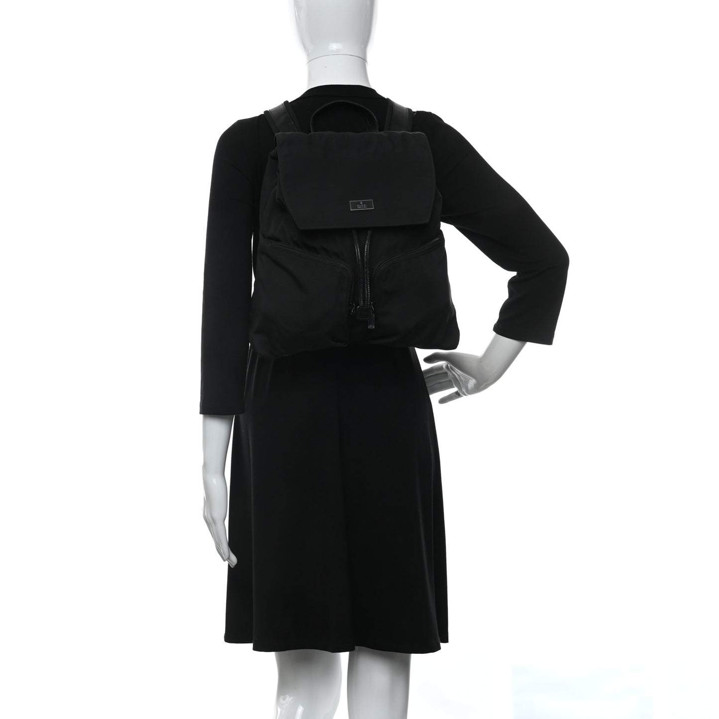 Nylon Backpack Black