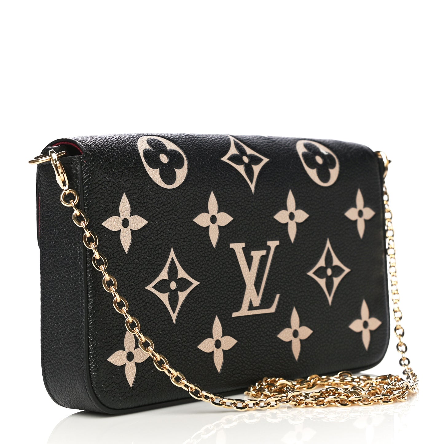 Empreinte Monogram Giant Felicie Pochette Black Beige