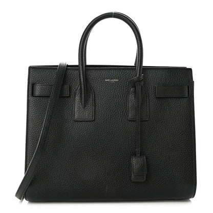 Saint Laurent Grained Calfskin Small Sac De Jour Black 1 of 11