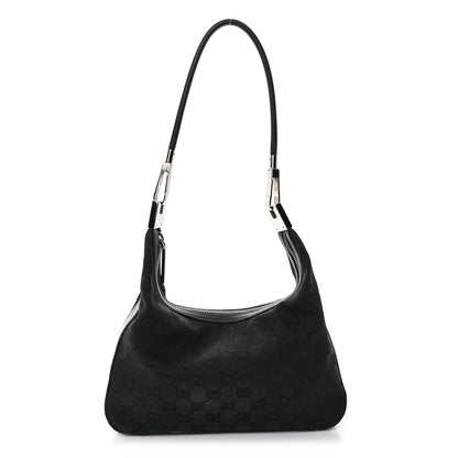 Gucci Monogram GG Small Clasp Hobo Black 1 of 10