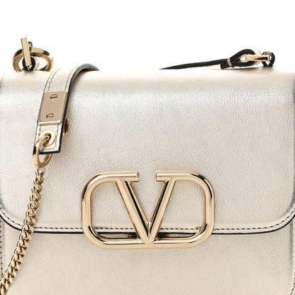 Valentino Garavani Metallic Calfskin Small VSling Shoulder Bag Gold 7 of 17