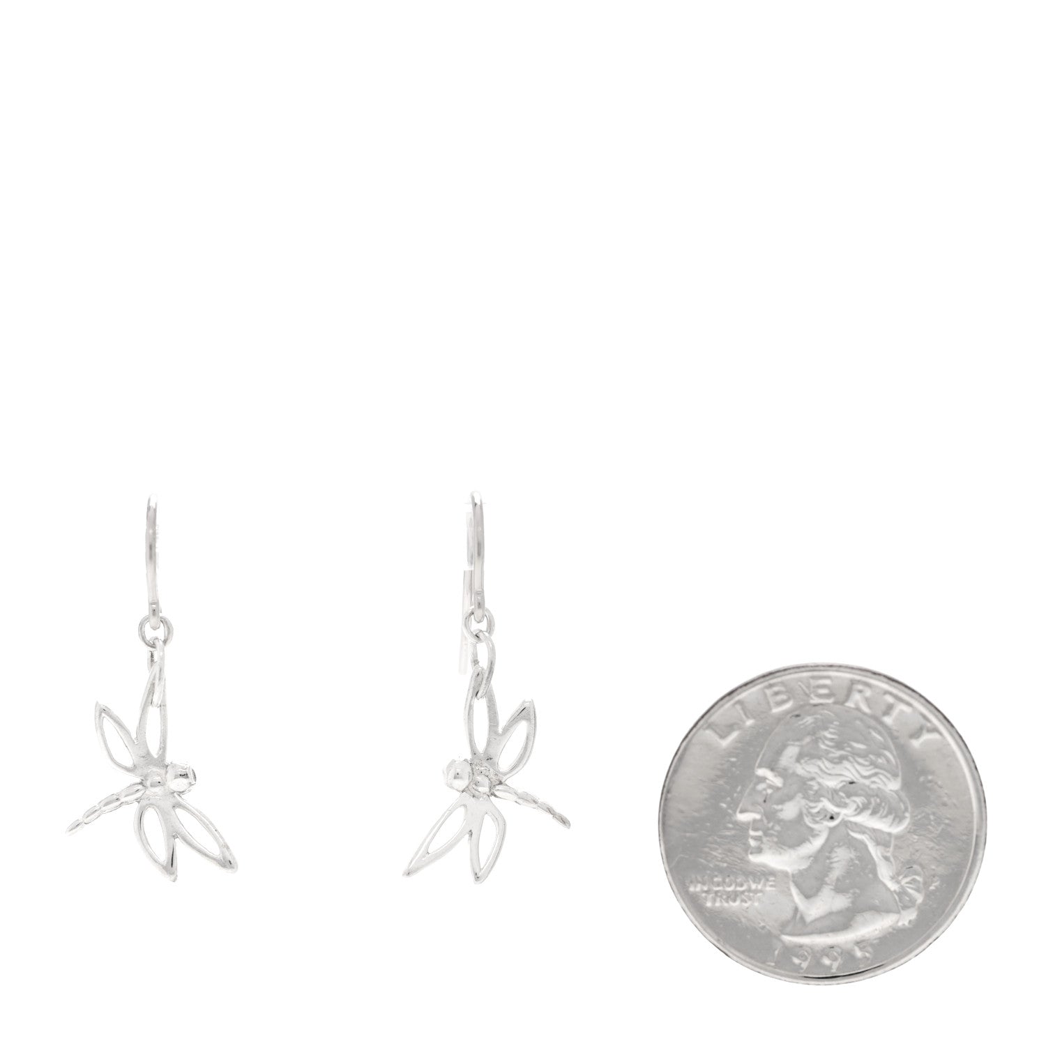 Tiffany Sterling Silver Dragonfly Earrings 2 of 4