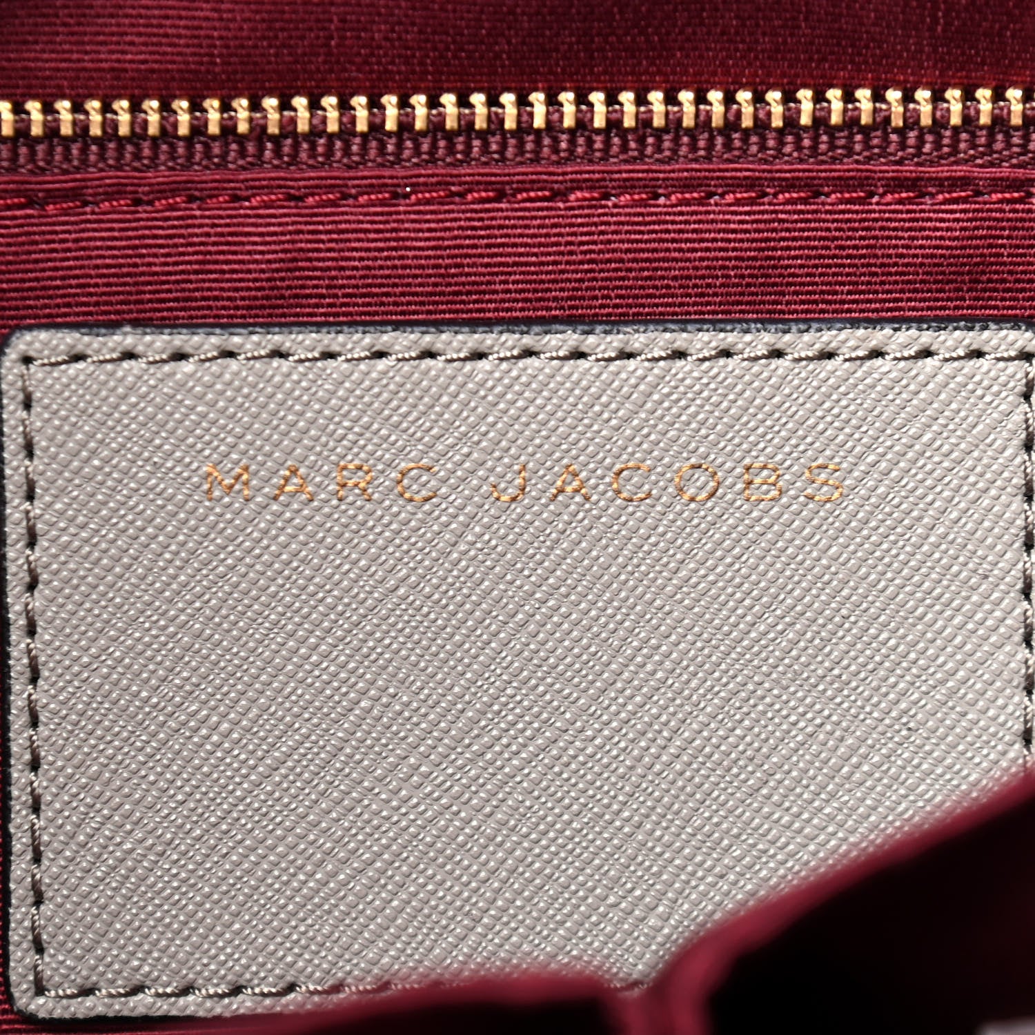 Marc Jacobs Calfskin Embossed Logo East West Shopper Tote Grey 6 of 9