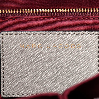 Marc Jacobs Calfskin Embossed Logo East West Shopper Tote Grey 6 of 9
