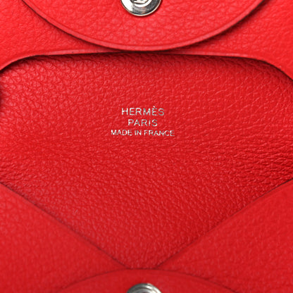 Hermes Evercolor Bastia Coin Purse Rouge De Coeur 6 of 7