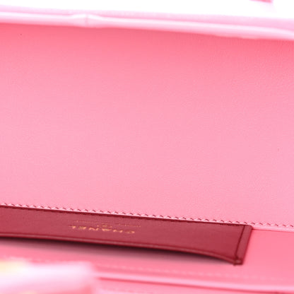Chanel Shiny Caviar Preppy Coco Long Vanity With Strap Rose 5 of 12
