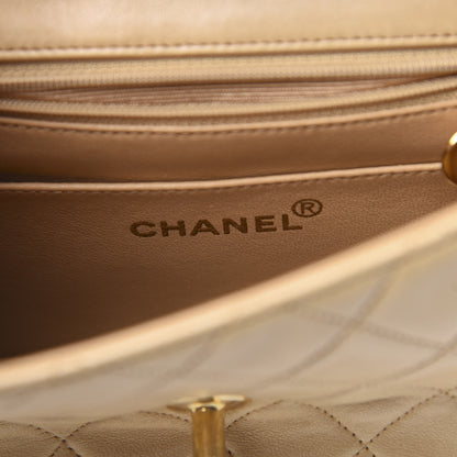 Chanel Lambskin Quilted Mini Square Flap Beige 5 of 18