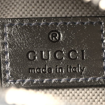 Gucci Metallic Sakai Be Green Calfskin Diagonal Stitched Small Blondie Shoulder Bag Silver 6 of 11