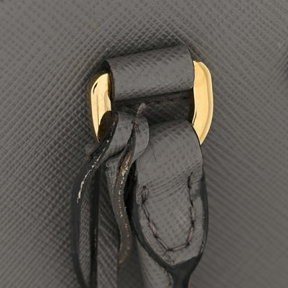 Prada Saffiano Soft Calfskin Mini Zippered Tote Marmo 16 of 16