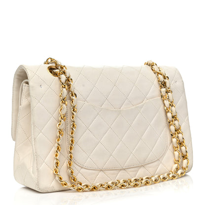 Chanel Lambskin Quilted Medium Double Flap White 2 of 18
